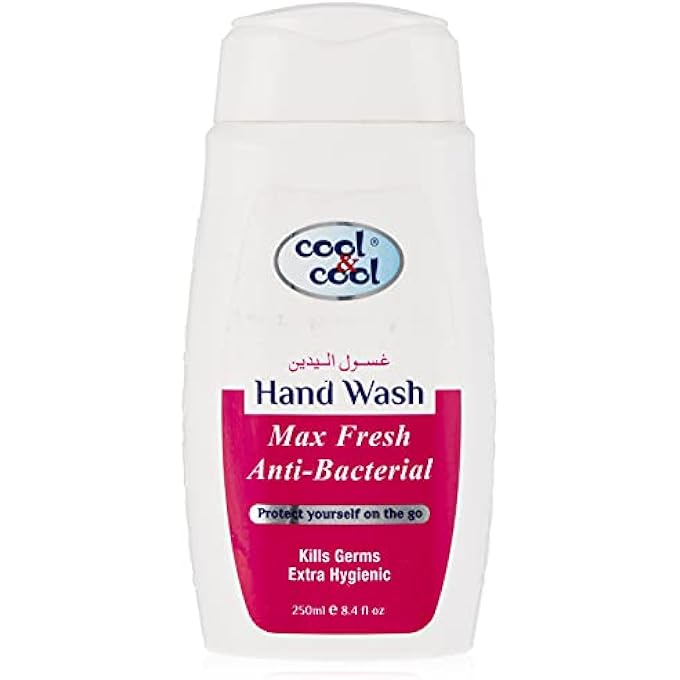 Cool & Cool ANTIBACTERIAL MAX FRESH HAND WASH 250 ML - CONVENIENT TRAVEL SIZE, VITAMIN E INFUSED & GENTLE SKIN CLEANSER - Image 1